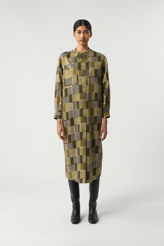 Vestido PHILOMENE caqui