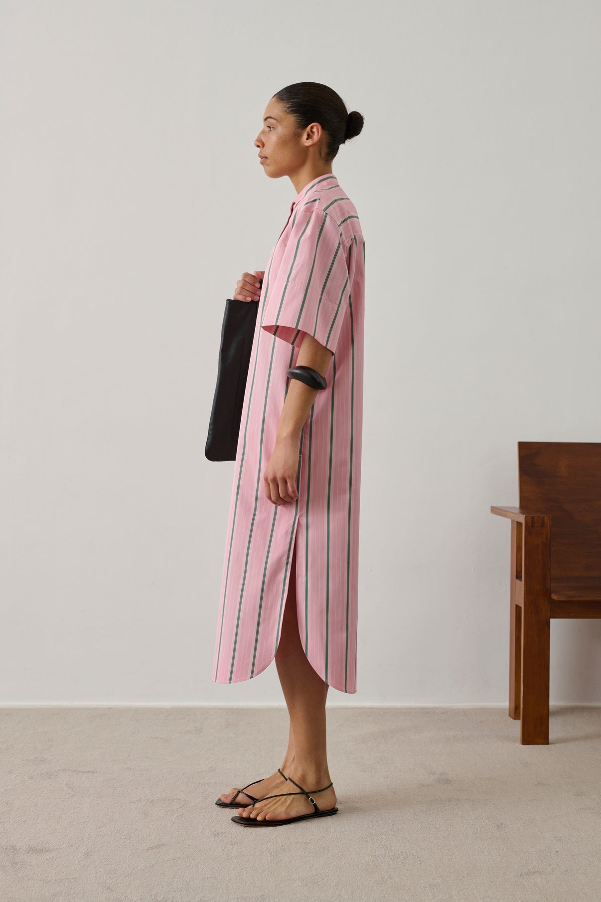 Robe Ilya - Rose/Gris - Coton - Femme vue 2