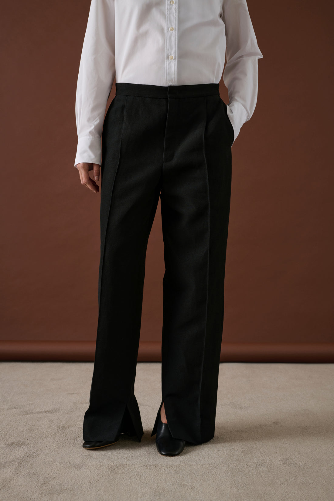 Pantalon Erik - Noir - Lin - Femme