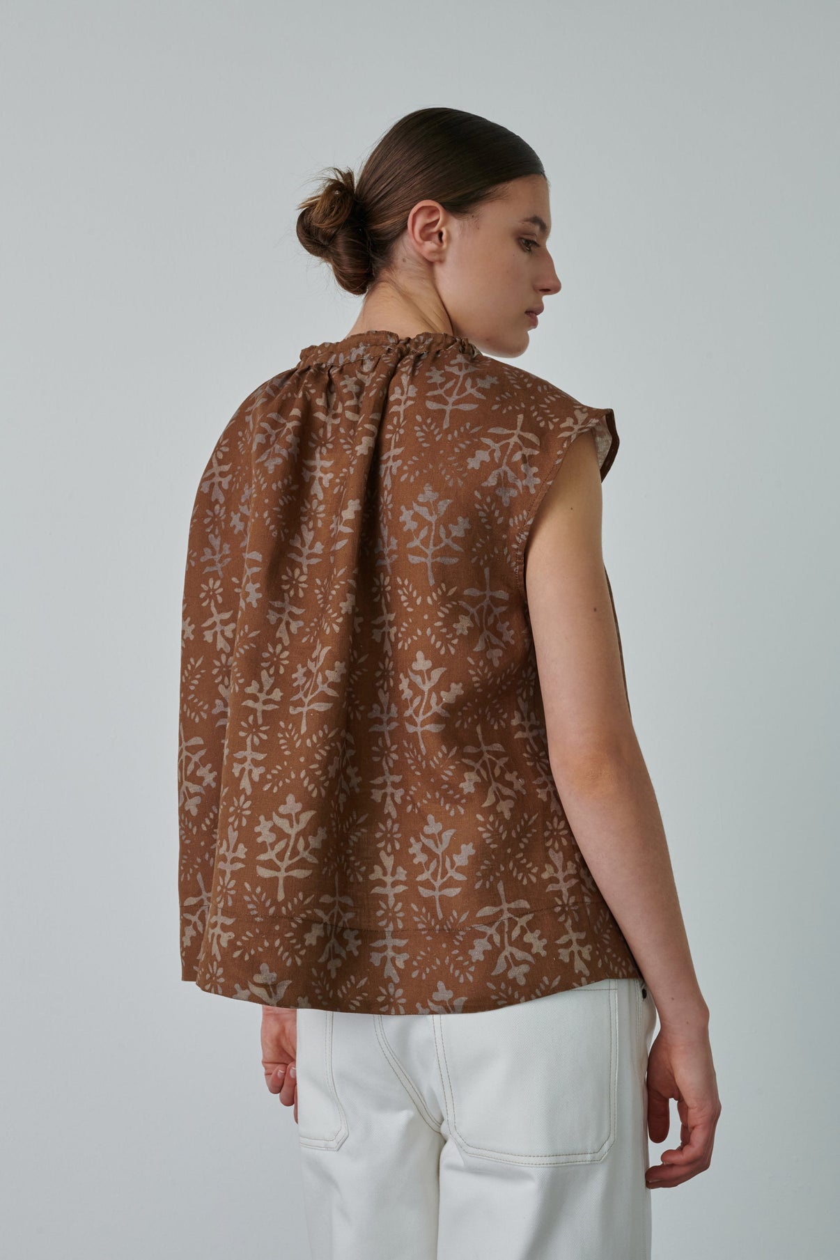 CAMISA TANGER MARRÓN vue 2