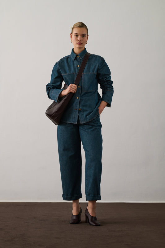 Chemise Garance - Bleu/Vert - Femme